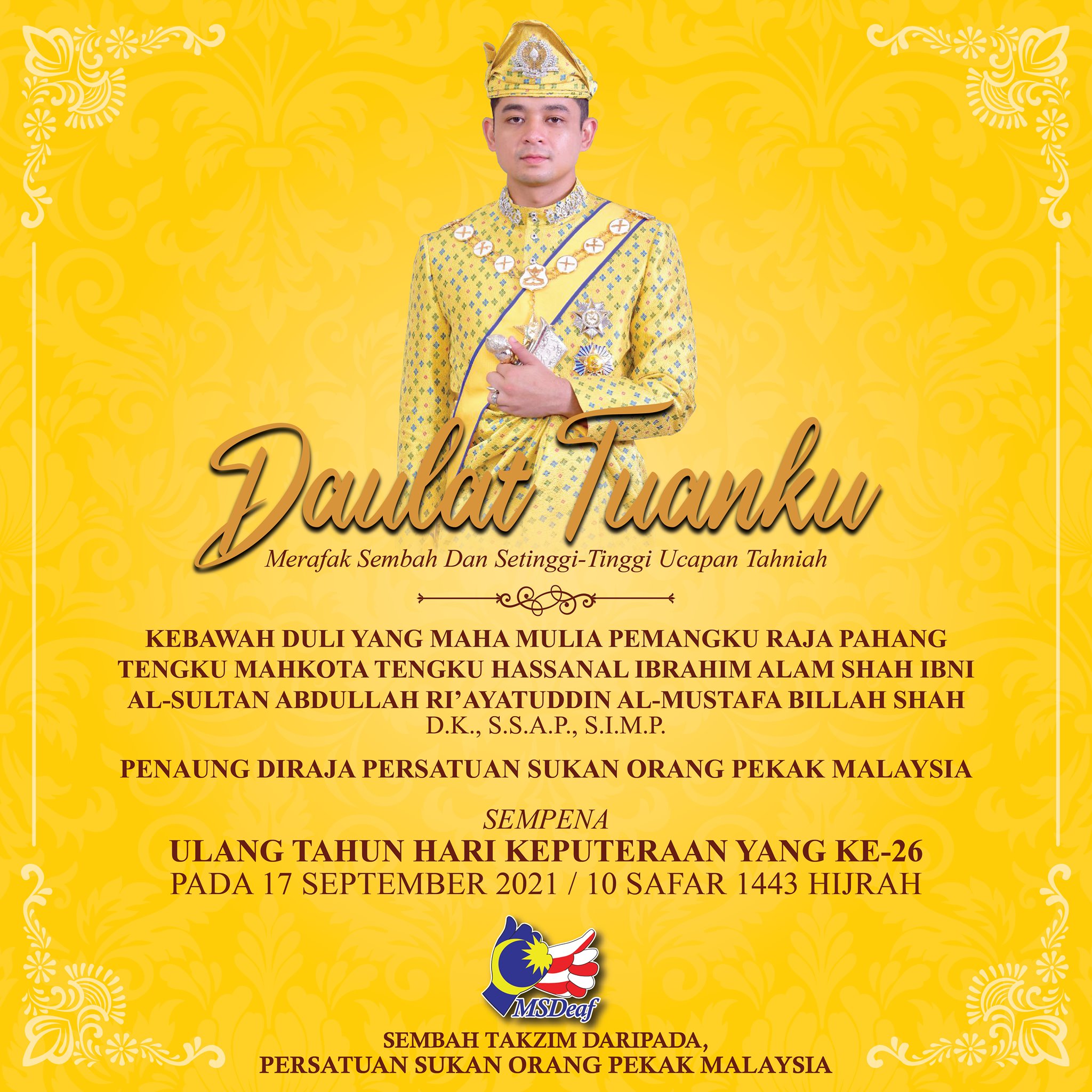 Ulang Tahun Hari Keputeraan KDYMM Pemangku Raja Pahang